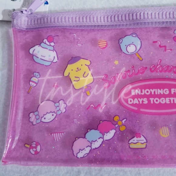 3/$20 Sanrio Flat Glitter Pouch - Picture 2 of 3